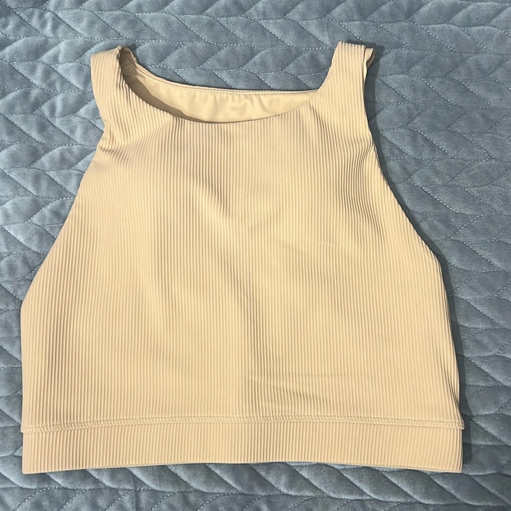 Tone It Up tan sports bra /crop top